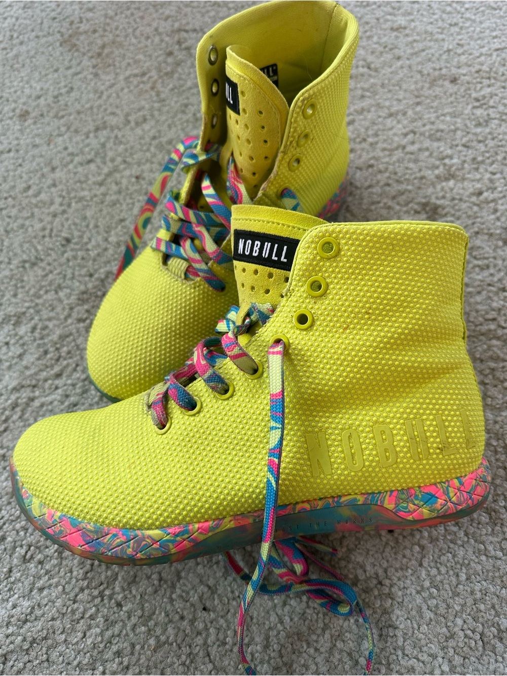 NOBULL Women’s Yellow High-Top Training Shoes